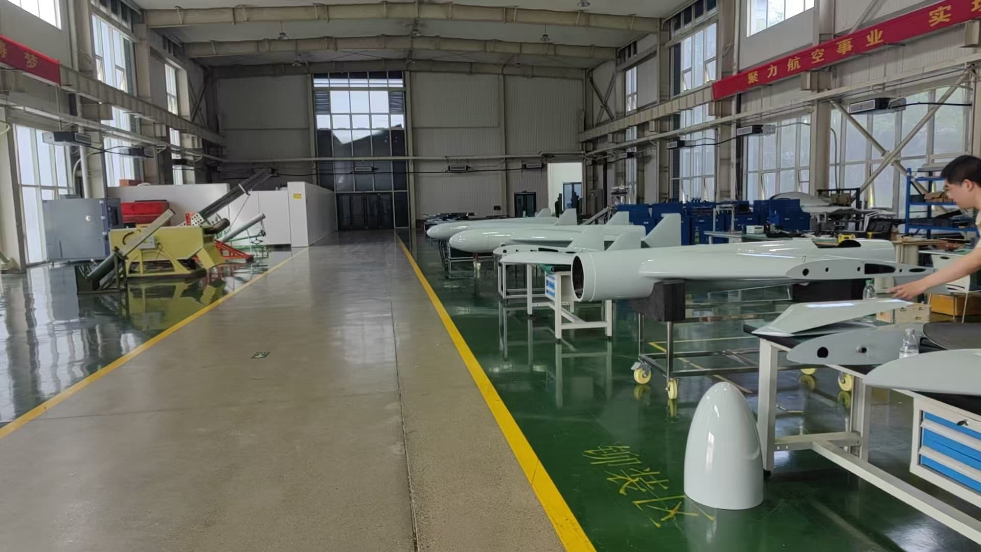Zero-One Innovation · UAV fuselage assembly line